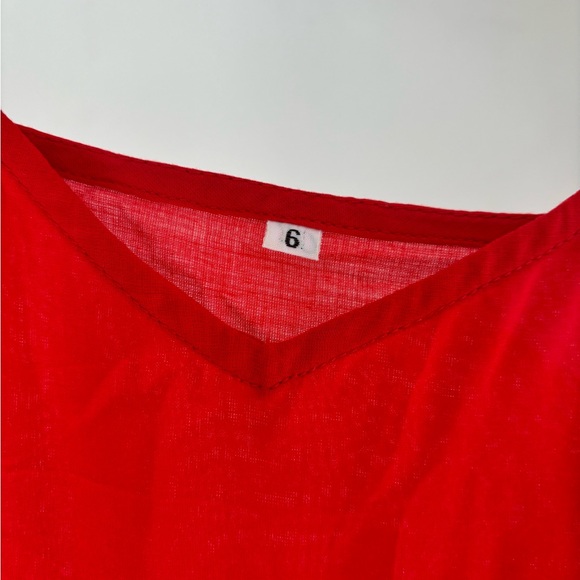 Maeve Red Dress, Size 6 - Picture 6 of 8